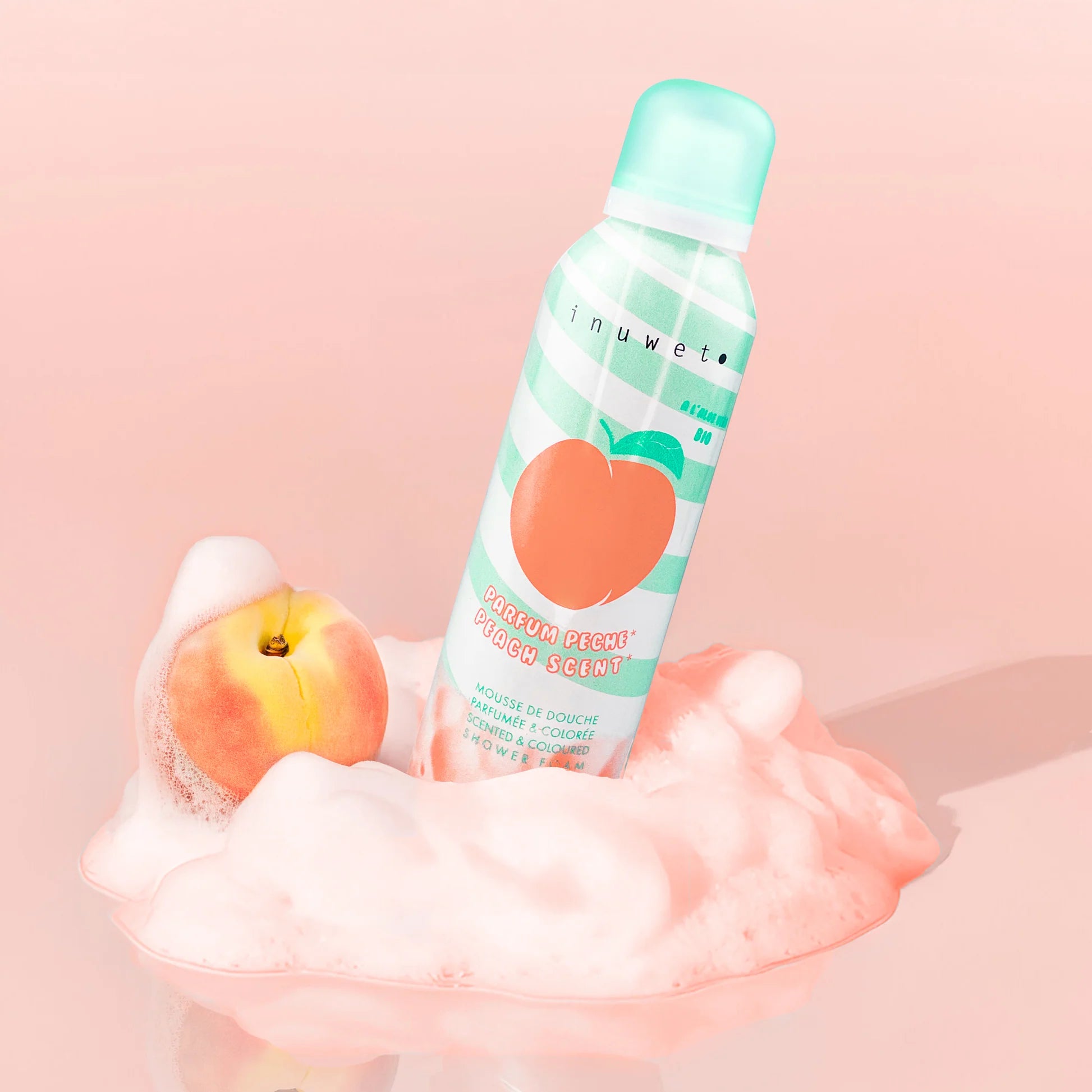 Mousse de douche "Pêche" - INUWET