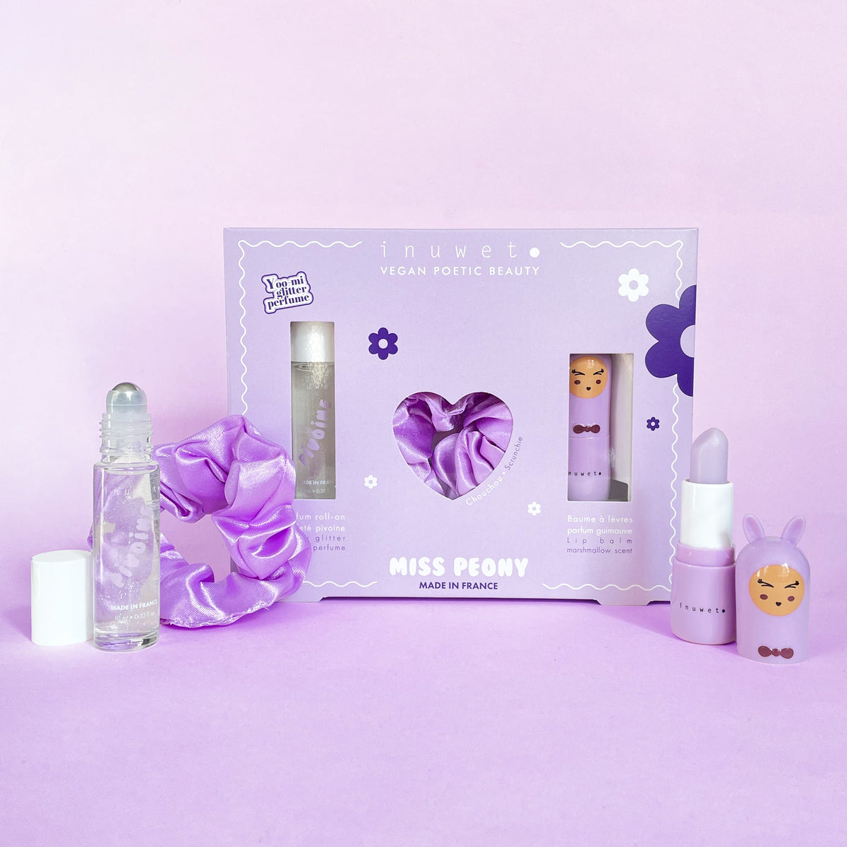 Parfum roll-on pivoine, baume guimauve et chouchou Inuwet