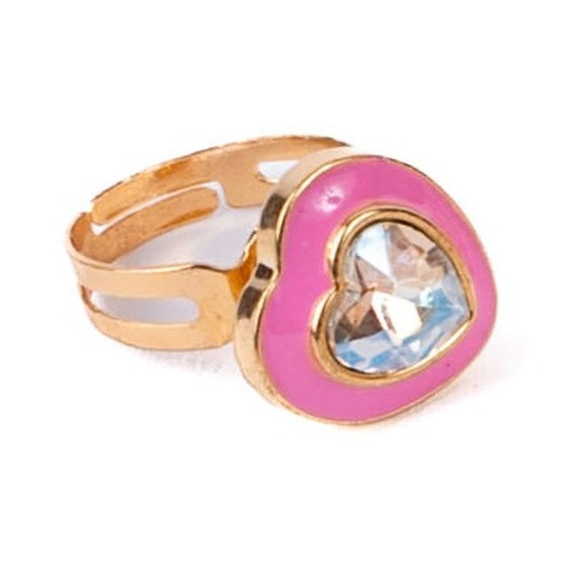 Bague spinner Bling Bling cœur cristal Great Pretenders