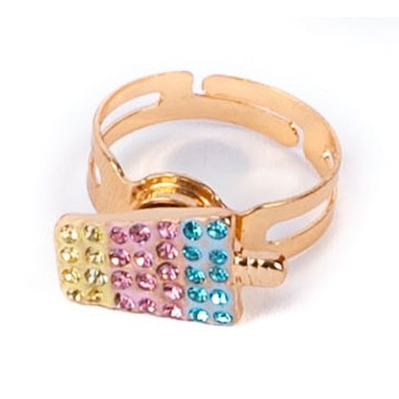 Bague spinner Bling Bling glace à l'eau Great Pretenders