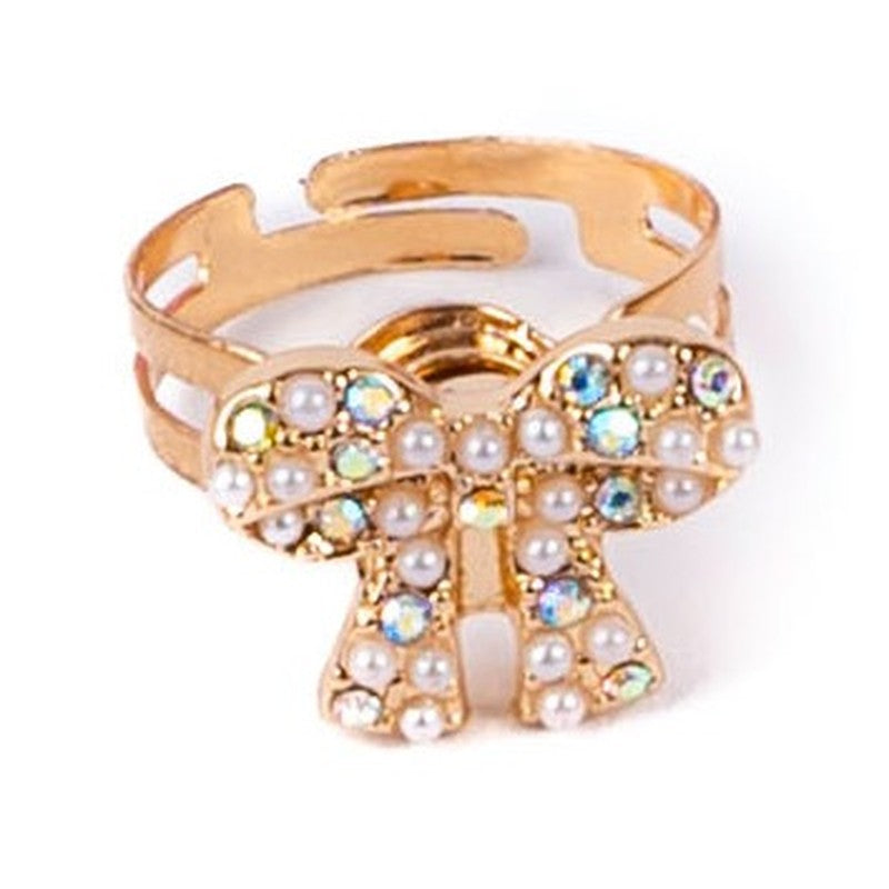 Bague spinner Bling Bling nœud en perles Great Pretenders
