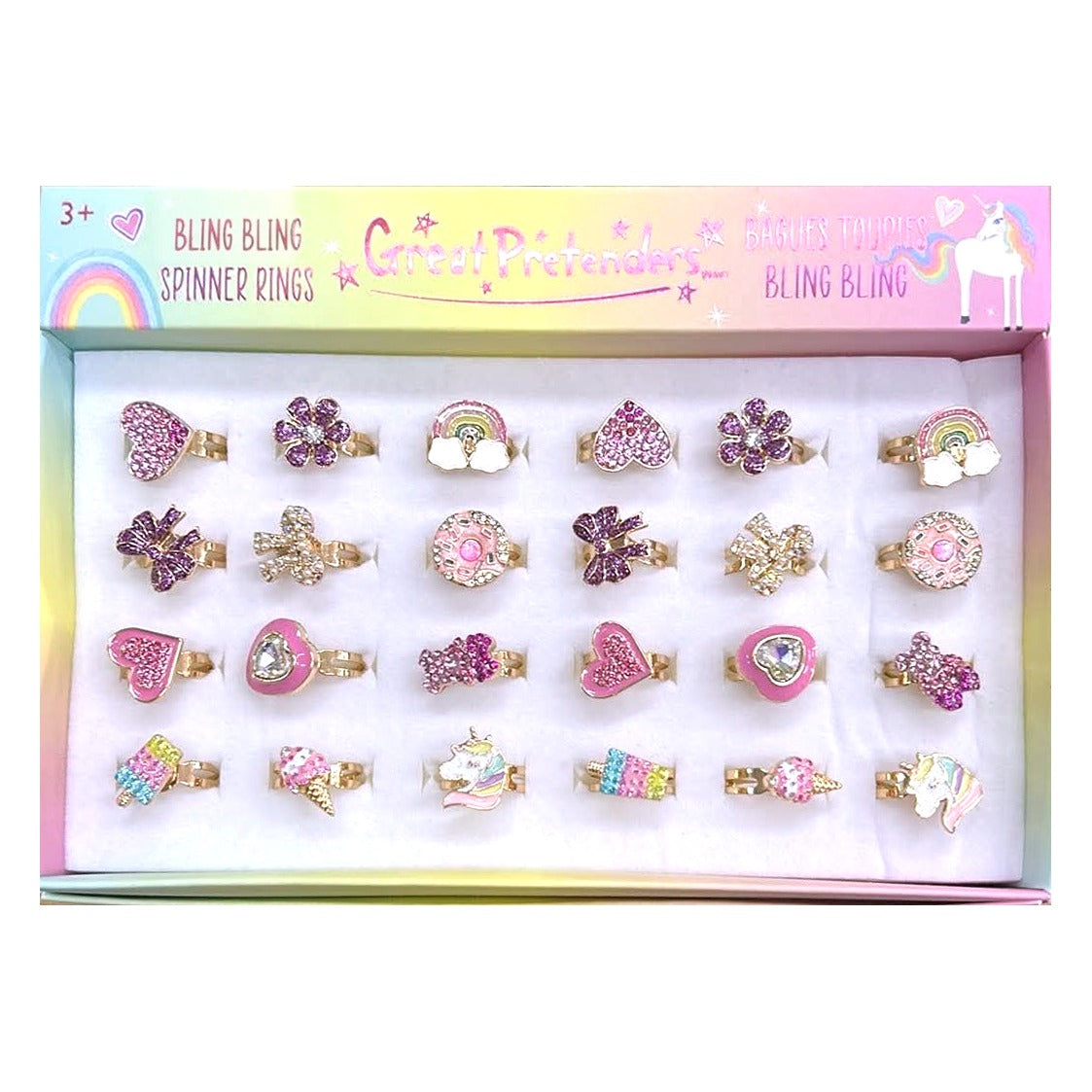 Présentoir des bagues spinner Bling Bling Great Pretenders