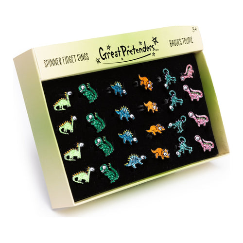 Présentoir des bagues spinner dinosaure Great Pretenders