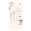 Planche de 30 paires de boucles d'oreilles autocollantes chats Great Pretenders