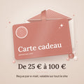 Carte cadeau Petit'Éclat de 25 € à 100 €, reçue par e-mail et valable sur tout le site
