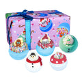 Coffret 5 bombes de bain de Noël Happy Fizz-mas Bomb Cosmetics