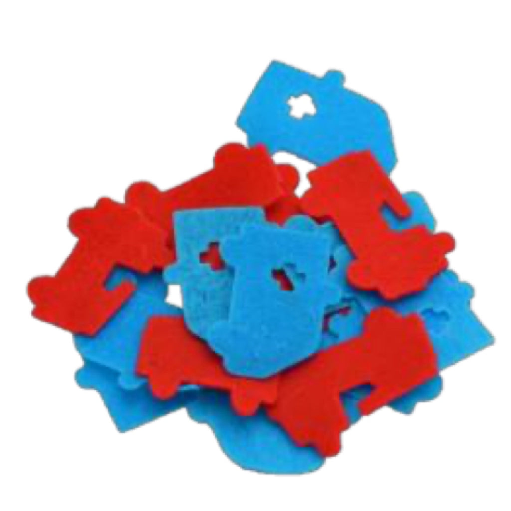 Confettis de savon Tinti en forme de camions de pompiers et d'ambulances