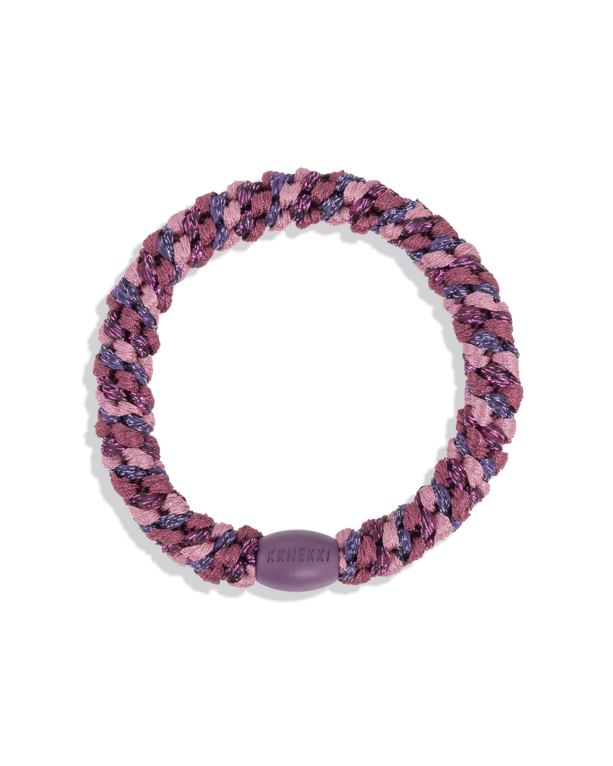 Élastique à cheveux Kknekki bois de rose pailleté