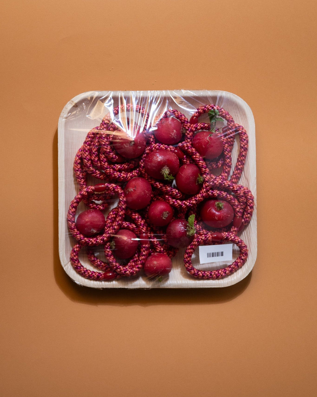 Élastique à cheveux Kknekki rose électrique et framboise