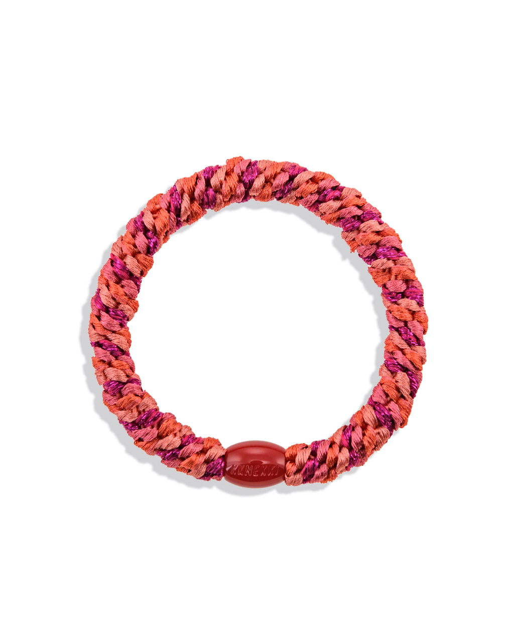 Élastique à cheveux Kknekki rose électrique et framboise