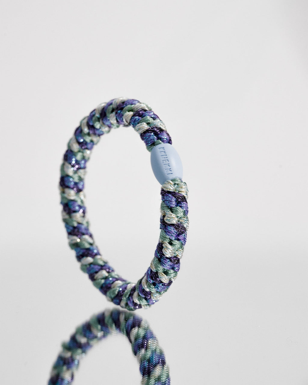 Élastique à cheveux Kknekki violet et vert pailleté