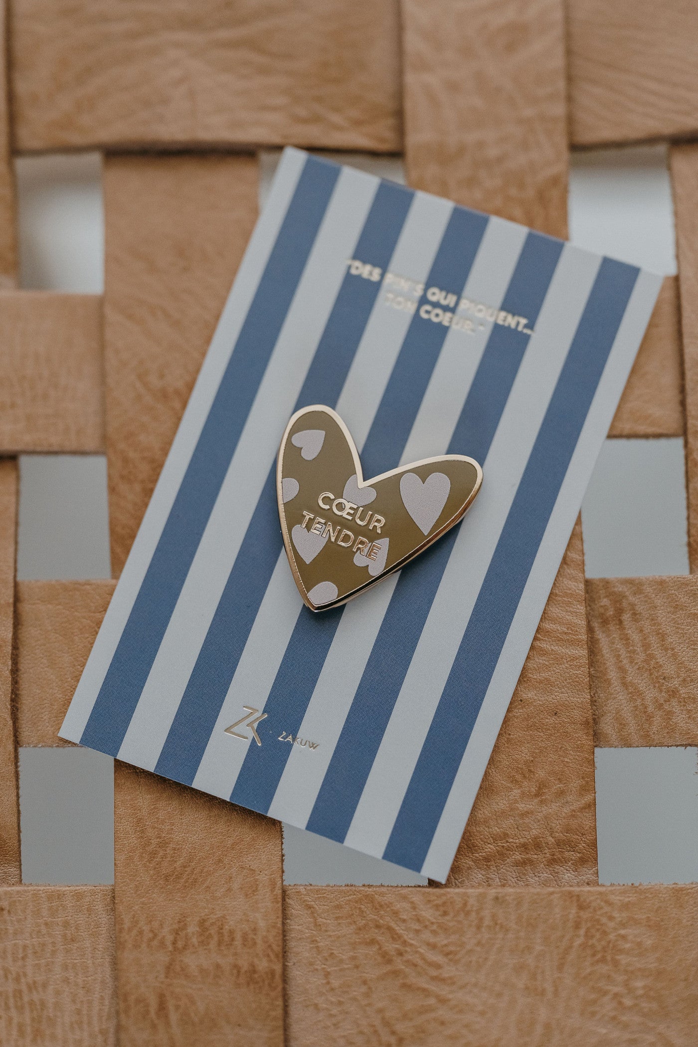Pin's coeur tendre  