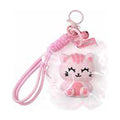 Porte-clés squishy chat rose JellyPop dans sa coque transparente