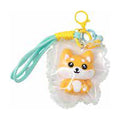 Porte-clés squishy shiba JellyPop dans sa coque transparente