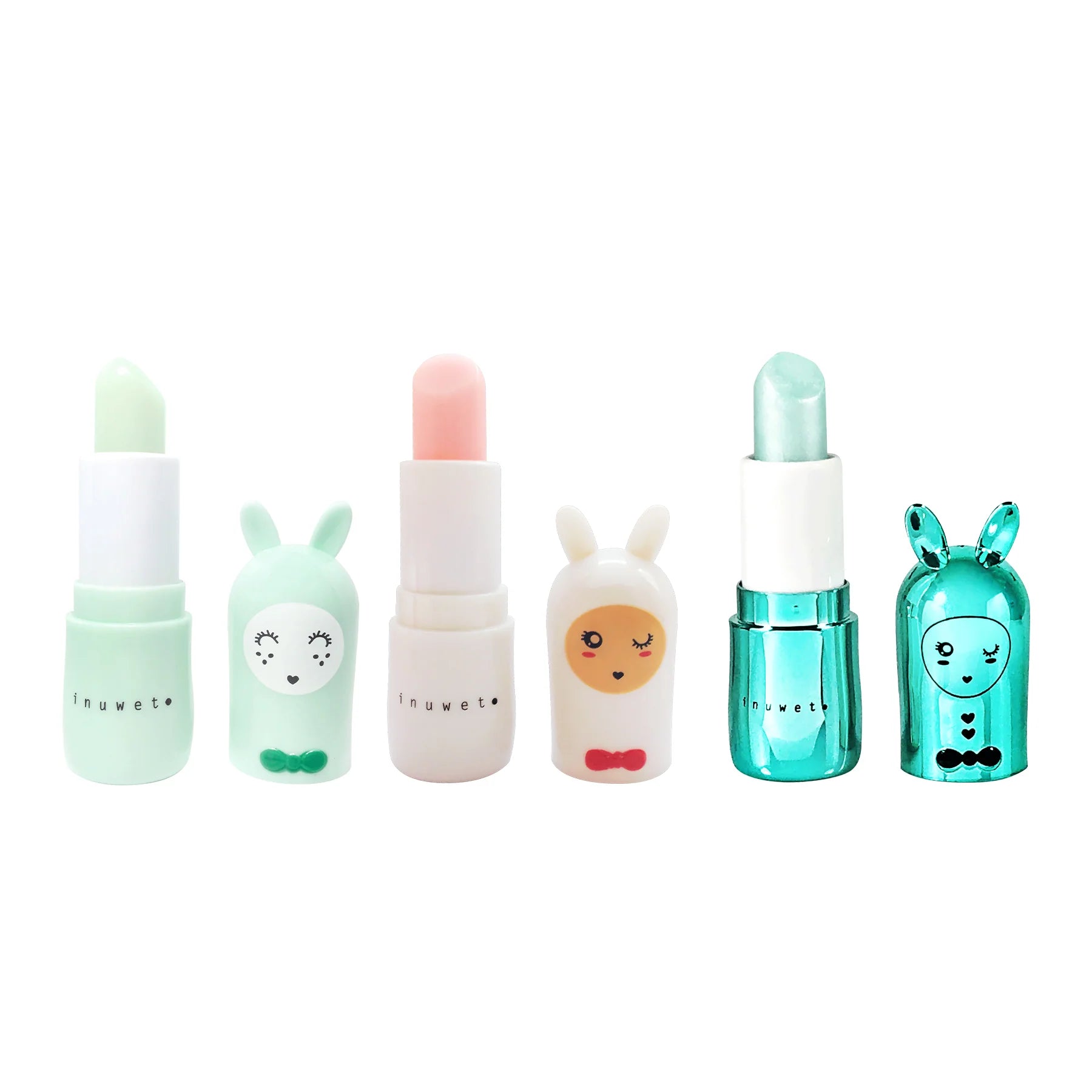 Lip Balm Trio "Apple, Cotton Candy and Cupcake" - INUWET